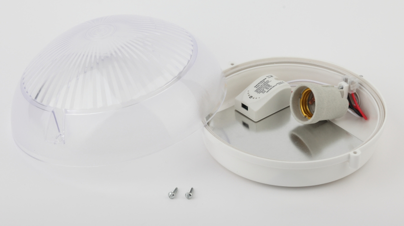 Настенный ЖКХ светильник с фото-шумовым датчиком  Эра НБП 06-60-101 (248154)