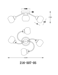 Потолочная люстра Velante 216-507-05