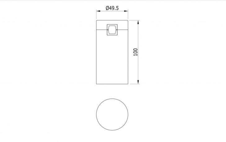 Магнитный LED светильник 5W 3000К для модульной системы Alpha DL20231M5W1 Black 