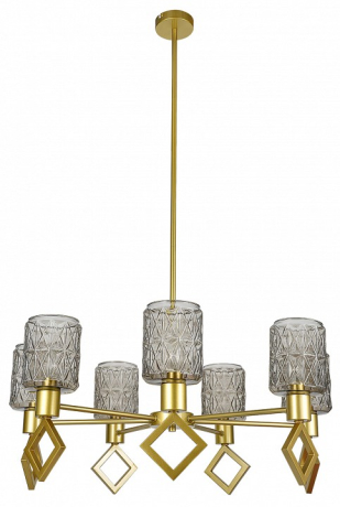 Люстра на штанге Indigo Preda 13025/7R Gold 