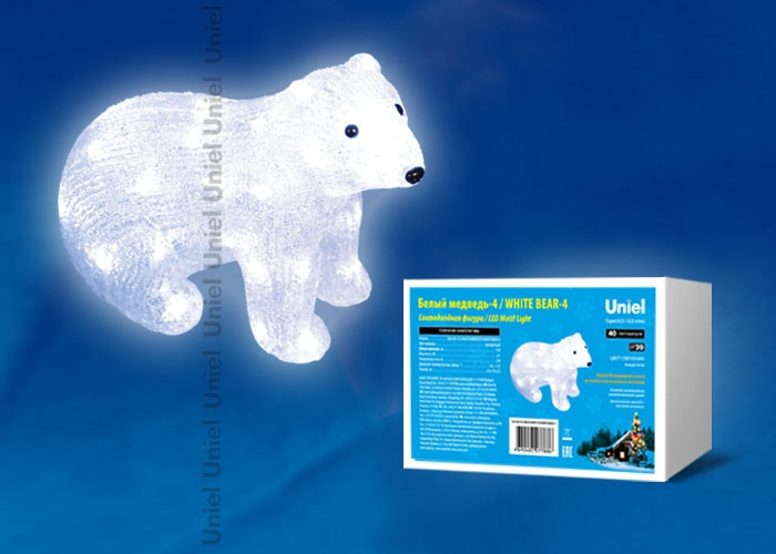 Фигура светодиодная Белый медведь Uniel 11037 (ULD-M3125-040-STA)