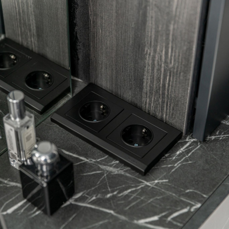 Рамка на 2 поста (черный) Werkel 32985