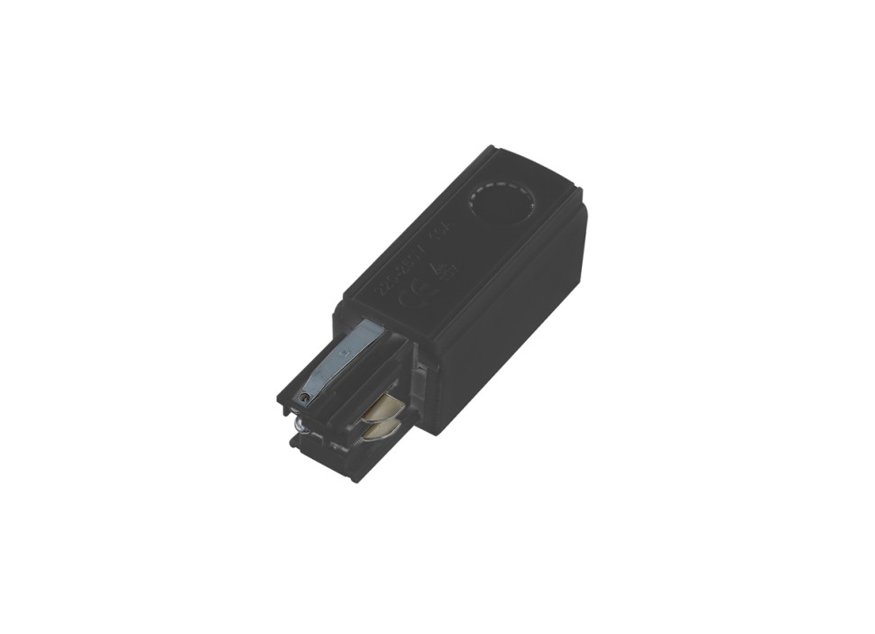 Соединитель левый для трехфазного шинопровода Donolux Dl000218LT, цвет черный - фото 1