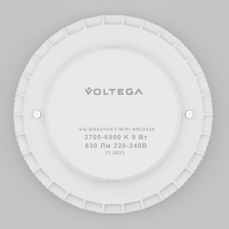 Лампа светодиодная с управлением через Wi-Fi Voltega Wi-Fi bulbs GX53 9Вт 2700-6500K 2430 