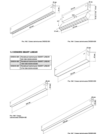 Светильник на штанге Denkirs Smart DK8006-BK 