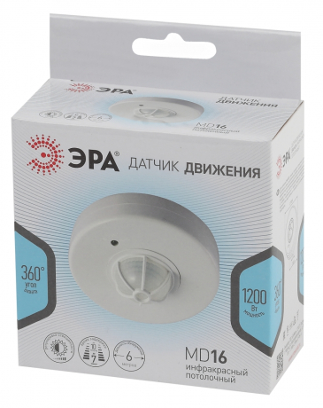 Датчик движения инфракрасный ЭРА MD 016 241247