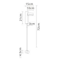 Бра Arte Lamp Mirach A2142AP-10BK