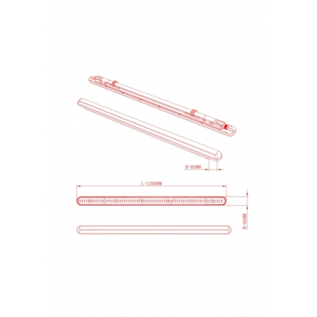 Линейный светодиодный светильник Эра -0-65K-L32 (446416)