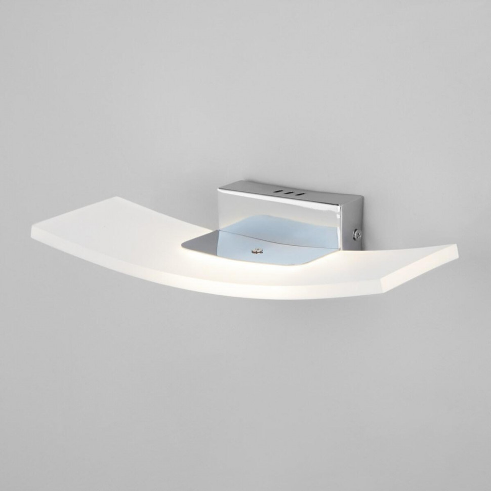 Настенный светодиодный светильник Eurosvet Share 40152/1 LED хром (a050274), цвет прозрачный 40152/1 LED хром - фото 3