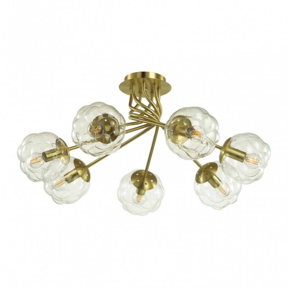 Люстра потолочная Lumion Breana  с лампочками 4556/7C+Lamps E14 P45, цвет золотой 4556/7C+Lamps E14 P45 - фото 2