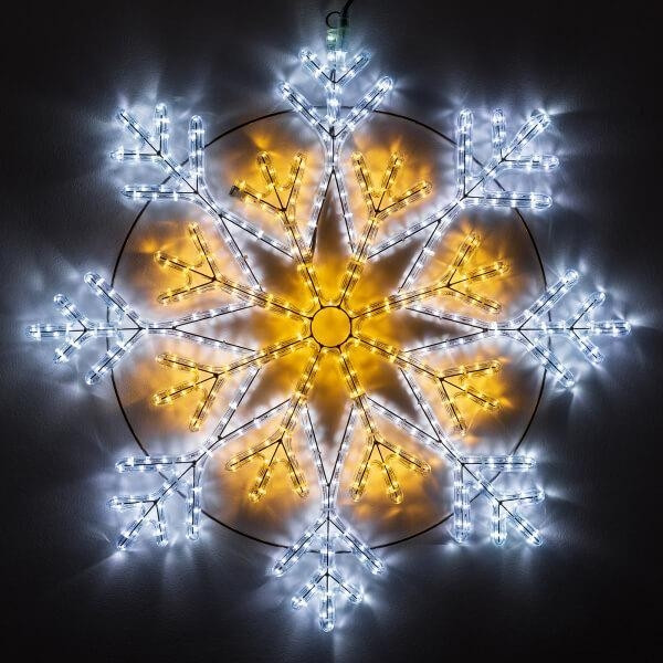 фигура ard snowflake m7 450x375 126led warm 230v 7 5w ardecoled ip65 Светодиодная фигура Снежинка Ardecoled ARD-Snowflake-M12-900x900-720Led White/Warm (34262)