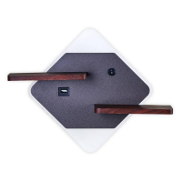 Настенный светодиодный светильник с полками и USB портом Ambrella light Wall FW101 (00-00003312)