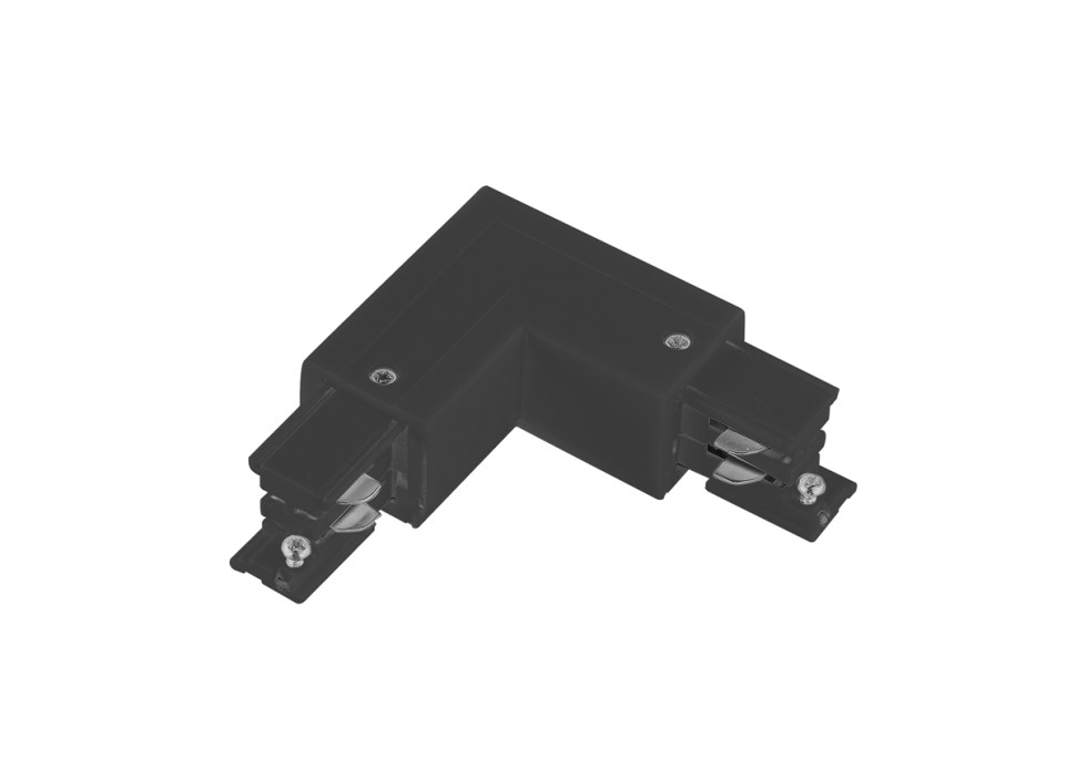 L-образный соединитель внешний для трехфазного шинопровода Donolux Dl000218LO, цвет черный - фото 1