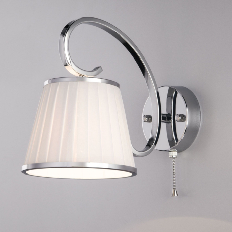 60088/1 хром хром Бра классическое с абажуром Eurosvet Tessa 