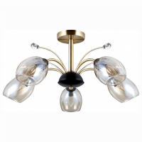 Люстра на штанге Citilux Комета CL108155 Бронза+Венге