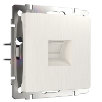 Телефонная розетка RJ-11 (перламутровый рифленый) W1182013 Werkel