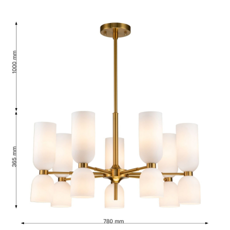 Подвесная люстра с лампочками Favourite Amusing 2876-7P+Lamps E14 P45 