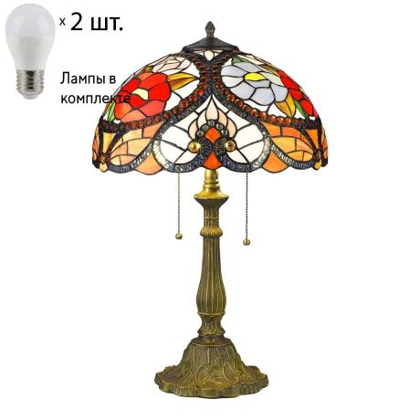 Настольная лампа с лампочками Velante 827-804-02+Lamps E27 P45 