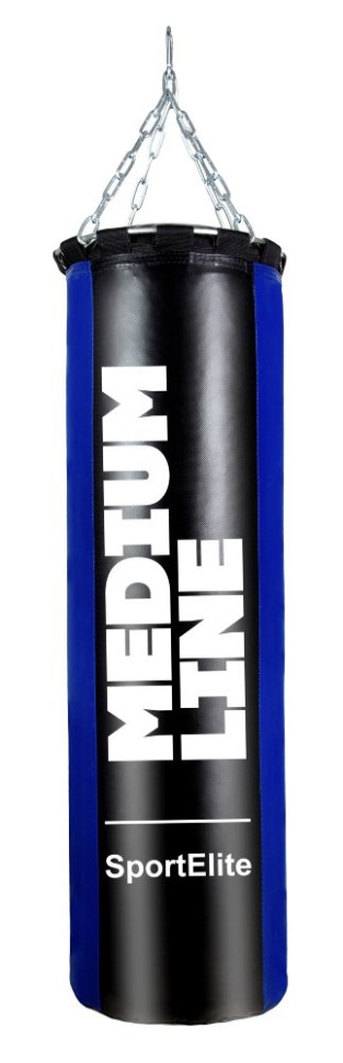 Мешок боксерский SportElite MEDIUM LINE 120см, d-34, 45кг, сине-черный (28270787)