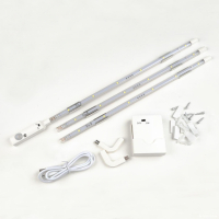 Мебельный светильник. Комплект светодиодных полосок с датчиком движения 10Lux. Питание 4ААА Uniel ULM-F42-3W/4200K SENSOR IP20 WHITE (UL-00002889)