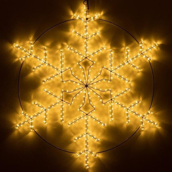 Светодиодная фигура Снежинка теплый свет Ardecoled ARD-Snowflake-M3-920x920-432Led Warm (34251)