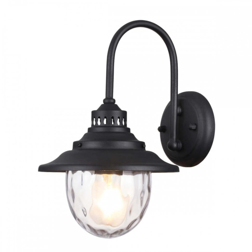 Уличный настенный светильник со светодиодной лампочкой E27, комплект от Lustrof. №258686-694168, цвет черный - фото 2