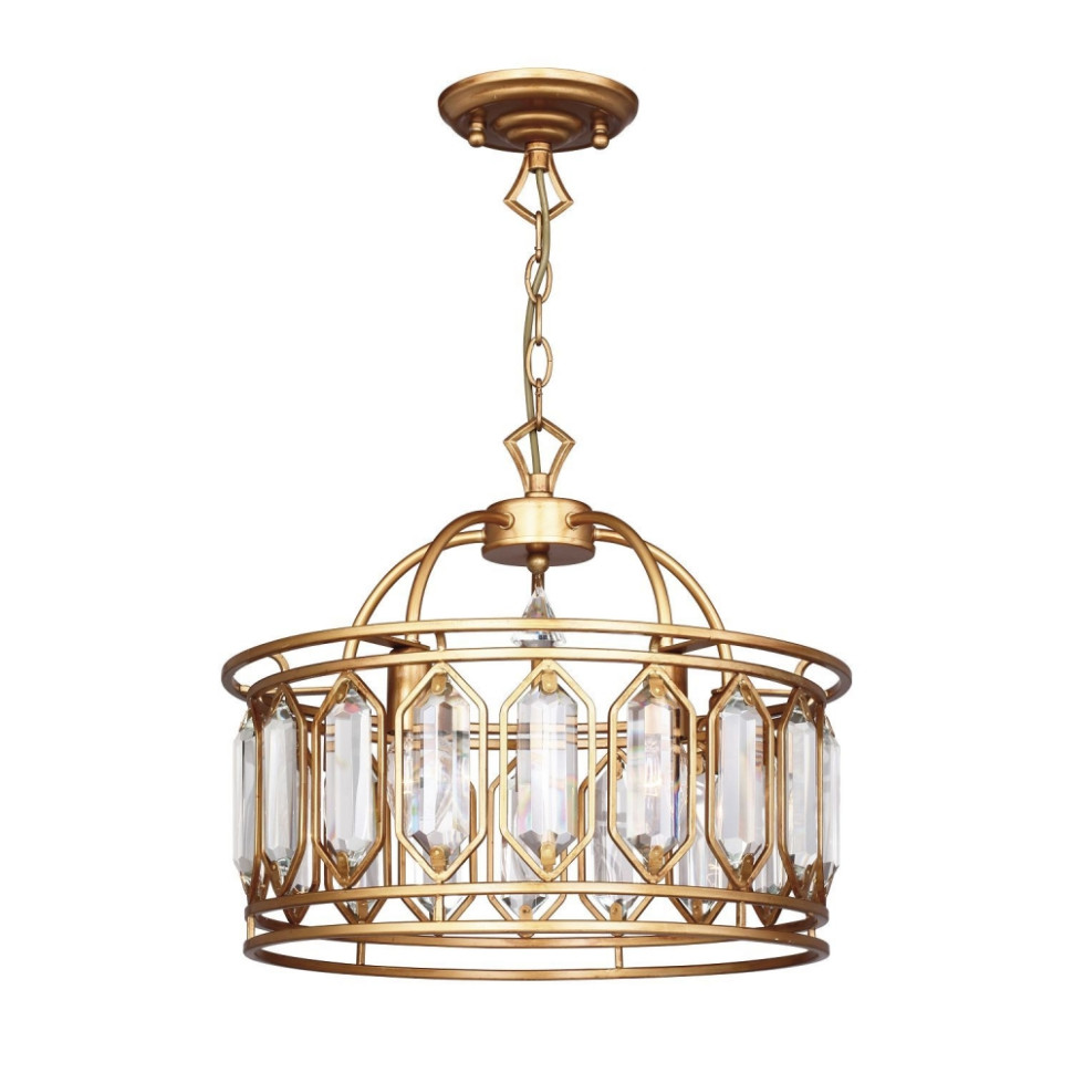 Люстра с лампочками, подвесная, комплект от Lustrof. №98118-617153, цвет винтажное золото