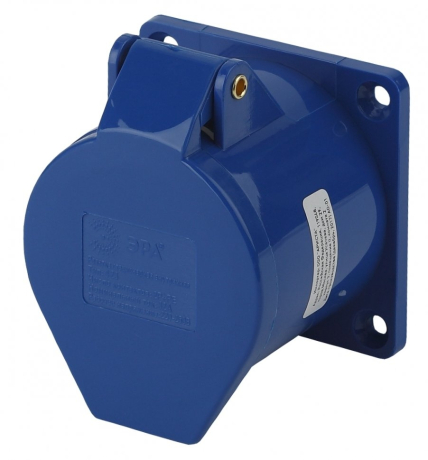 Розетка стационарная внутренняя 423 2Р+РЕ 32А 220В IP44 Эра 168101