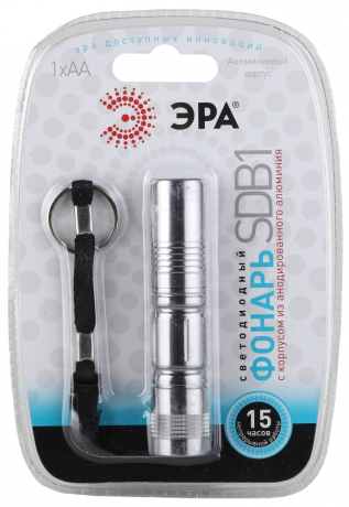 Карманный светодиодный фонарь ЭРА от батареек 93х19 60 лм SDB1 173253