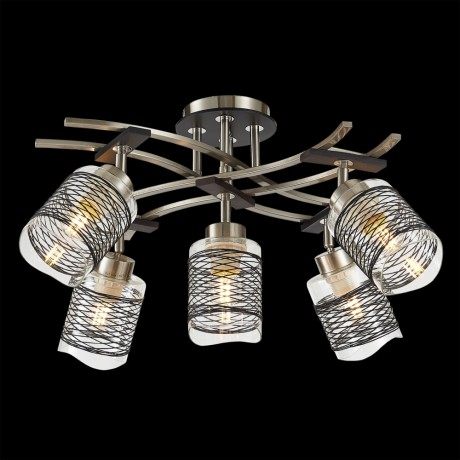 Люстра потолочная Citilux Мерида CL142152 Хром Матовый + Венге