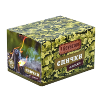 Нарушена упаковка!  <295483> Спички "Вулкан" 60 мм, 10 шт длительного горения BoyScout 61034