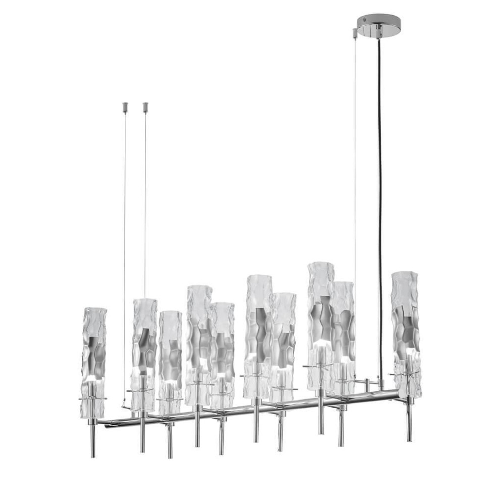 

Подвесная люстра с лампочками CRYSTAL LUX Primavera SP10 Chrome+Lamps