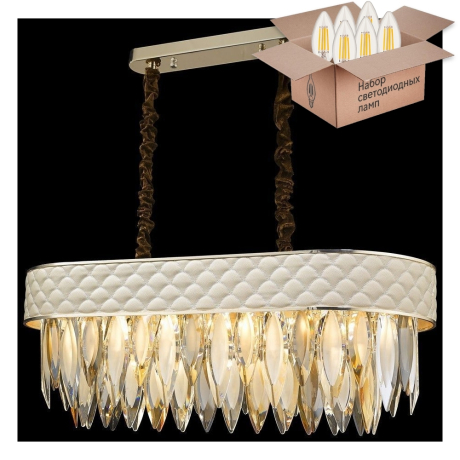 Подвесная люстра с лампочками Wertmark WE143.14.303+Lamps 