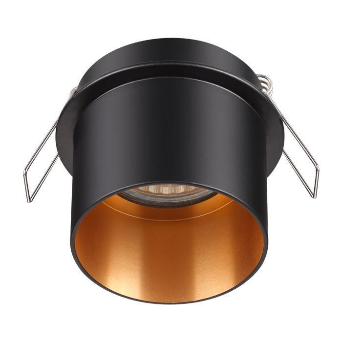 Точечный светильник со светодиодной лампочкой GU10, комплект от Lustrof. №141727-644502, цвет черный - фото 1