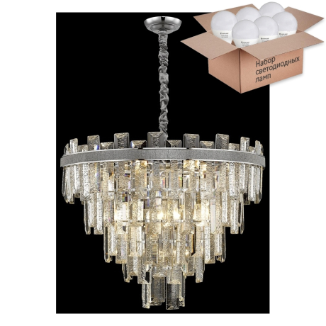 Подвесная люстра с лампочками Wertmark WE115.18.103+Lamps 