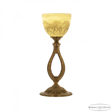 Настольная лампа Bohemia Ivele Crystal 71300L/15 G P1 Horse 