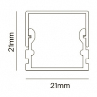 Профиль накладной Maytoni Led Strip Алюминиевый профиль ALM007S-2M