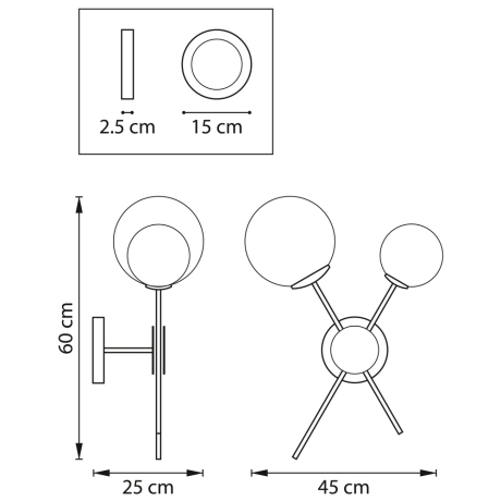 Бра Lightstar Croco 815620 