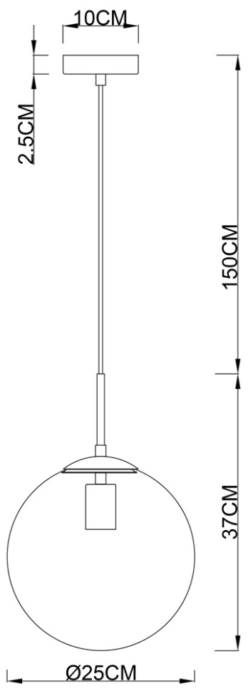 Подвесной светильник с лампочками. Комплект от Lustrof. №303507-616049, цвет полированная медь - фото 2
