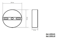 2202,01 Настенно-потолочный светодиодный светильник Kink Light Затмение