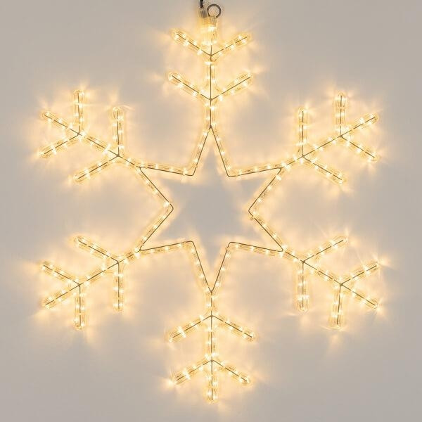 Светодиодная фигура Снежинка теплый свет Ardecoled ARD-Snowflake-M4-750x750-324Led Warm (34252), цвет белый - фото 3