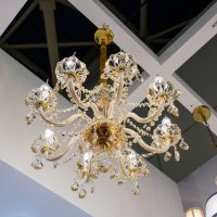 Люстра с лампочками, подвесная, комплект от Lustrof. №39759-617485