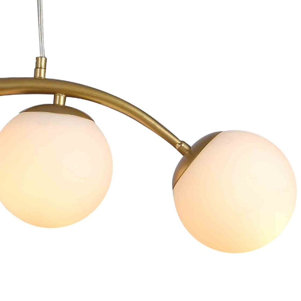 Светильник подвесной с лампочками, комплект от Lustrof. № 286171-617655, цвет матовое золото - фото 2