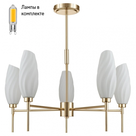 Люстра с Led лампочками в комплекте LUMION 6518/5C+Lamps 