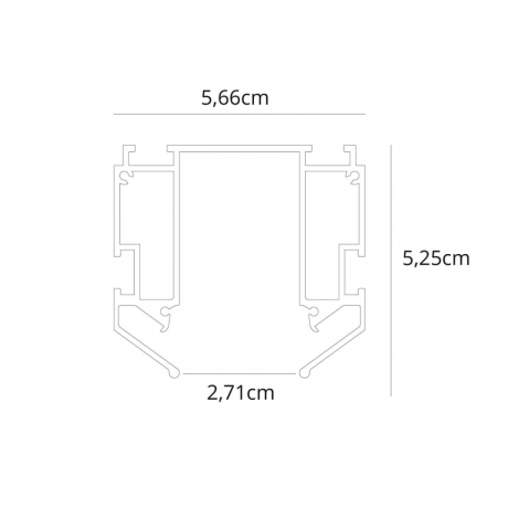 Профиль для накладного магнитного шинопровода Arte Lamp Linea-Accessories A620205 