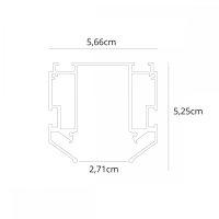 Профиль для накладного магнитного шинопровода Arte Lamp Linea-Accessories A620205