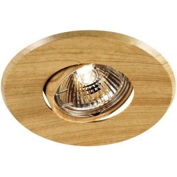 369709 Встраиваемый поворотный точечный светильник Novotech Wood, цвет коричневый - фото 1
