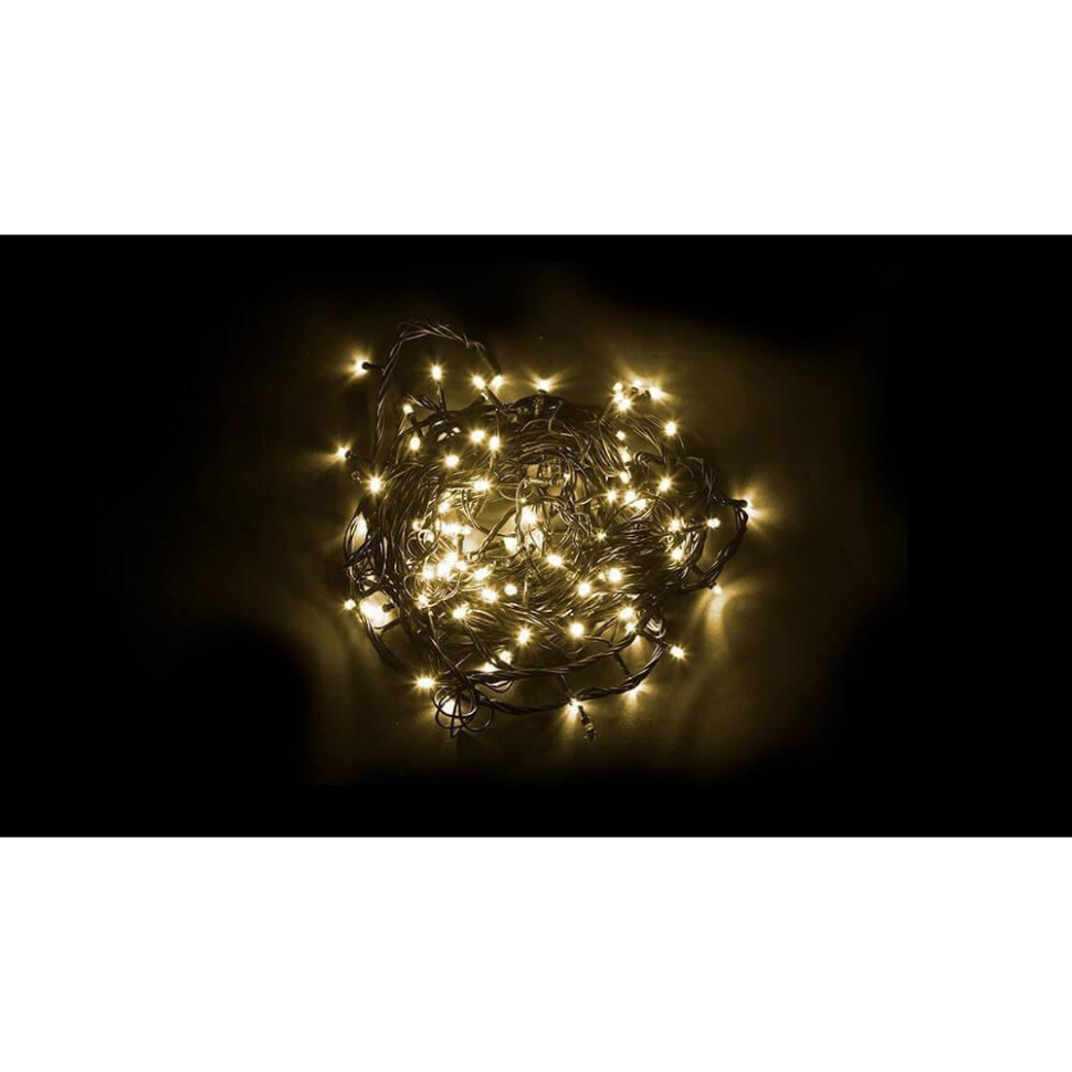 световая гирлянда новогодняя feron 48631 20м белый теплый Светодиодная гирлянда Feron CL08 линейная 60м + 3м 230V теплый белый c питанием от сети 26783