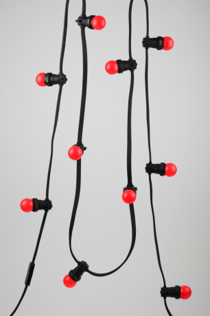 Лампа светодиодная ЭРА E27 1W 3000K красная ERARL45-E27 Б0049575 