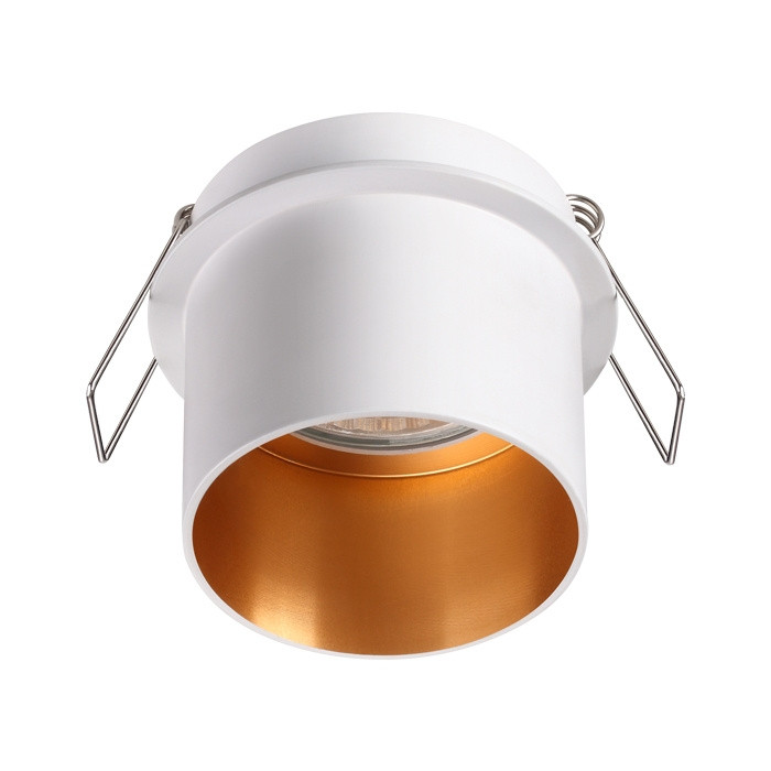 Точечный светильник со светодиодной лампочкой GU10, комплект от Lustrof. №141728-644503, цвет белый - фото 1